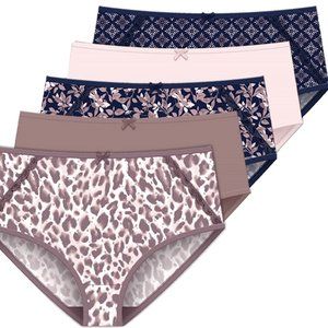 Delta Burke Women's Stretch Microfiber Brief Panties 5-Pack